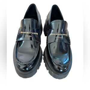 Alexander Wang Glossy Black Men's Slip-On Loafers
